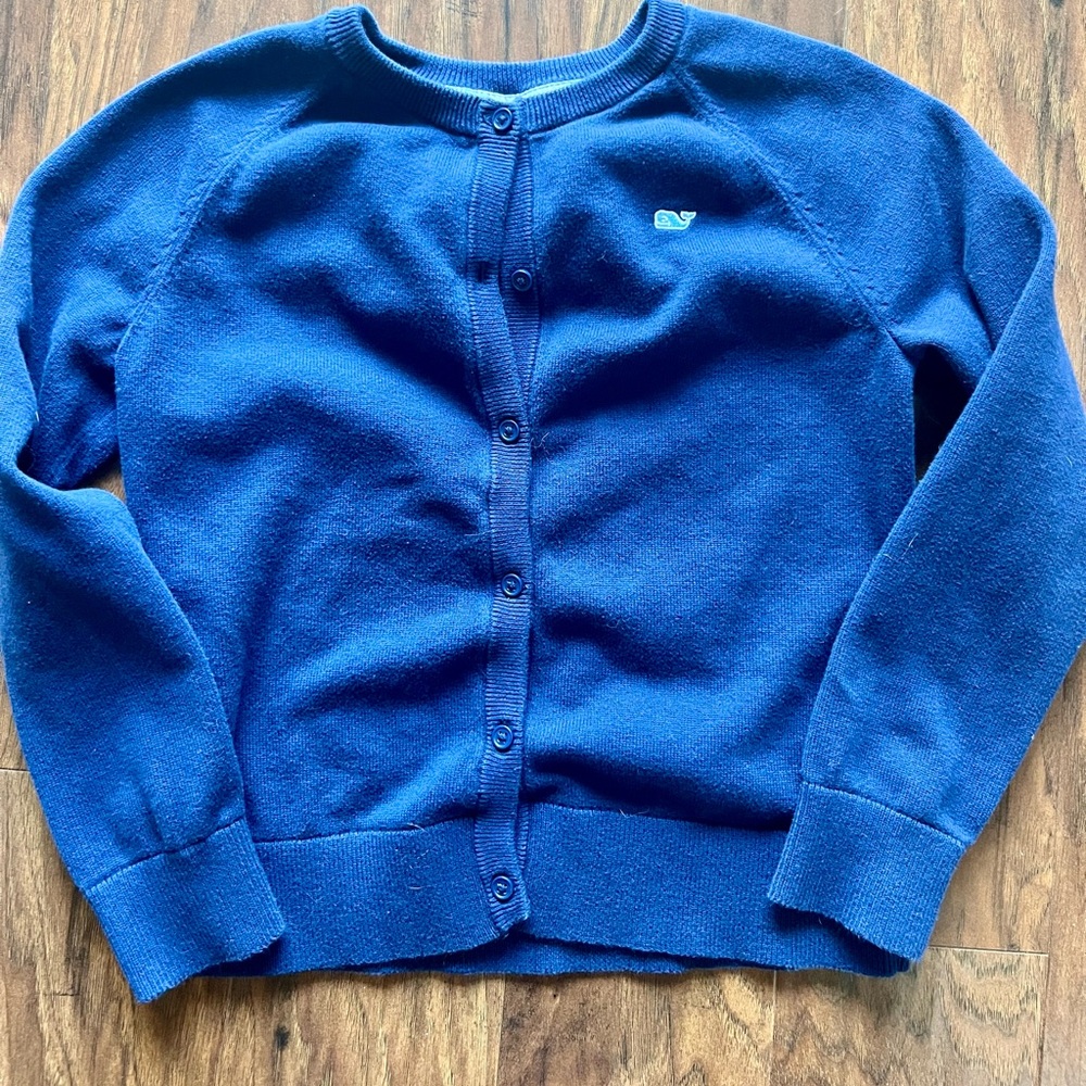 Vineyard Vines button down girls sweater 10/12